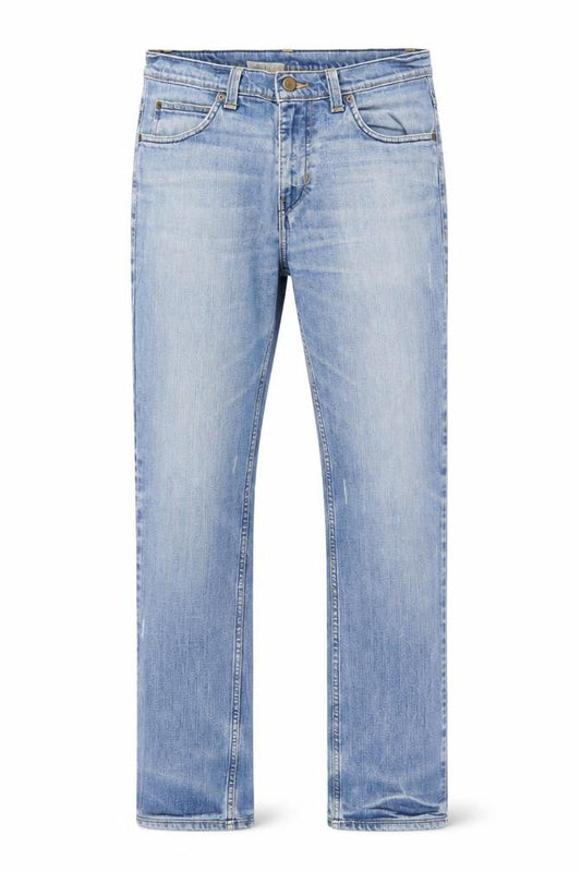 Lee Men's Blue 33x34 Straight Leg Denim Jeans Bruce Regular Fit