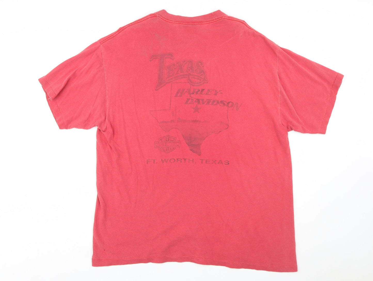 Harley-Davidson Men's Red Graphic XL Cotton Classic T-Shirt