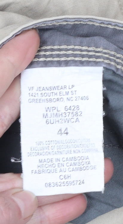 Wrangler Men Beige 44 Cargo Shorts Cotton Canvas Casual