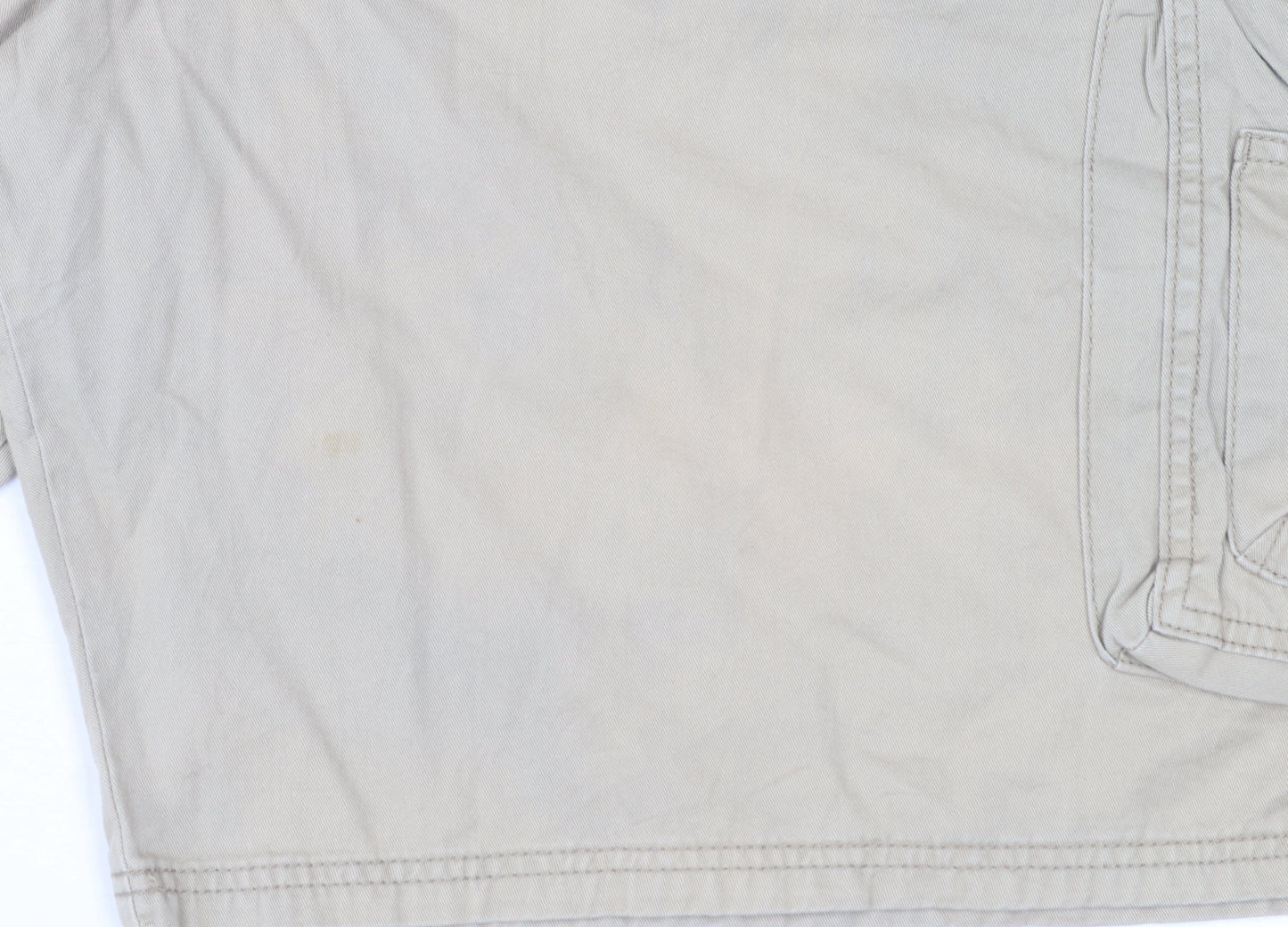 Lee Dungarees Men's Beige Cargo Shorts Size 52 Cotton Canvas
