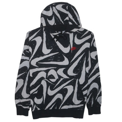 Nike Men's Black Graphic Pullover Hoodie Size L