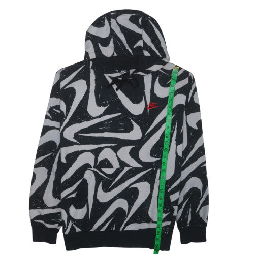 Nike Men's Black Graphic Pullover Hoodie Size L