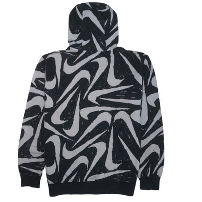 Nike Men's Black Graphic Pullover Hoodie Size L