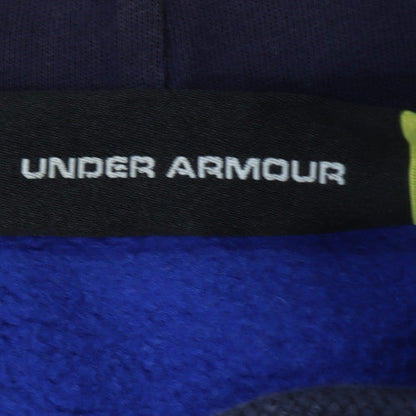 Under Armour Men Blue Full Zip Hoodie Size L Sports Fleece