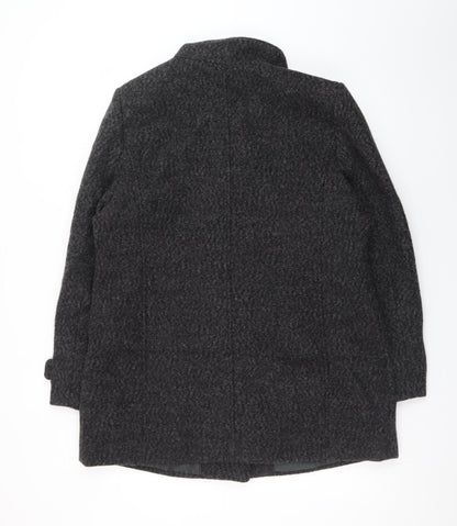 Damart Women's Grey Wool Blend Mid-Length Coat UK 16