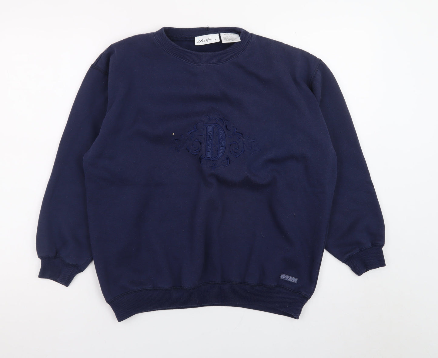 Dash Women's Navy Blue Crew Neck Pullover Sweatshirt M 12/14