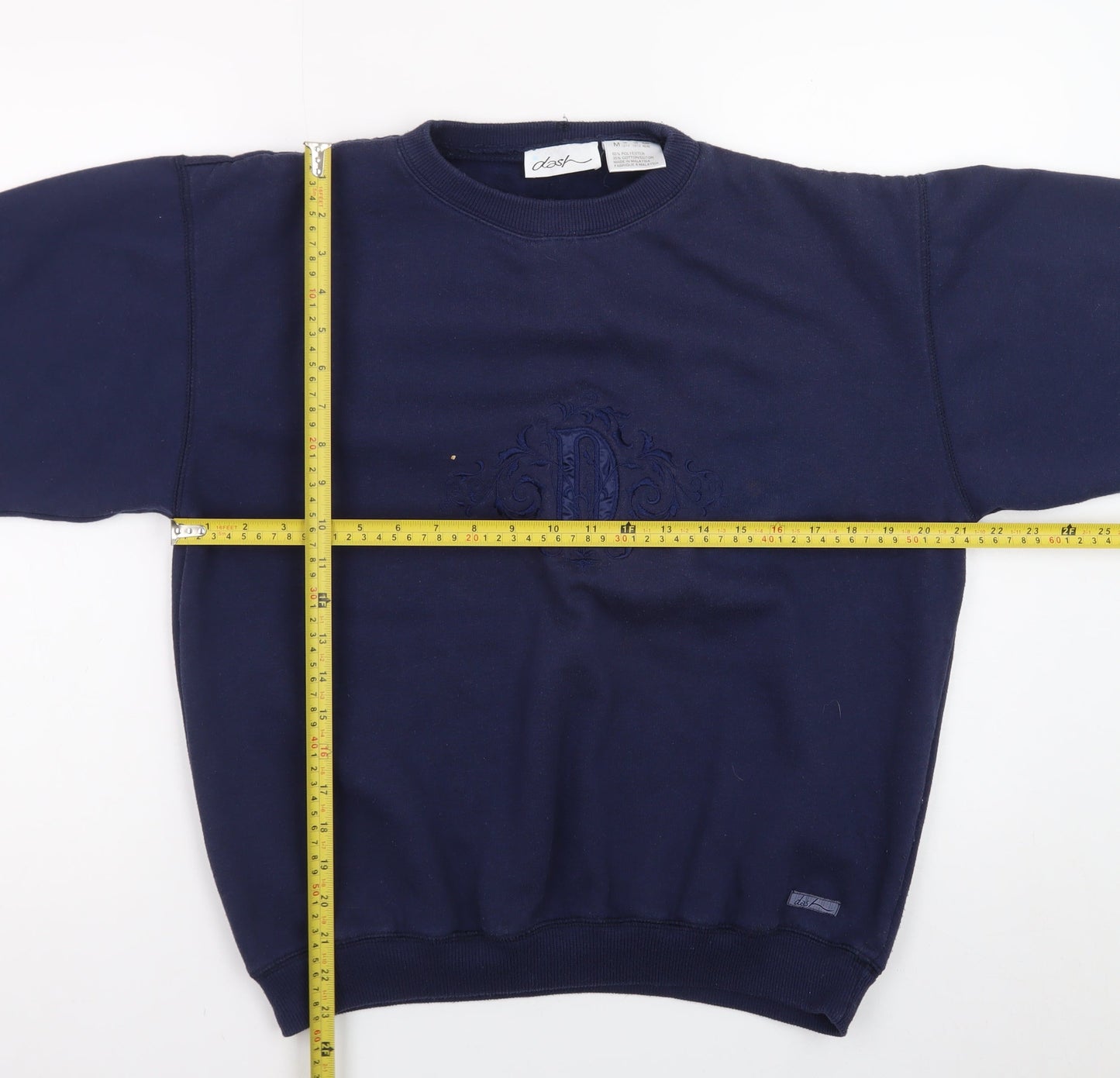 Dash Women's Navy Blue Crew Neck Pullover Sweatshirt M 12/14