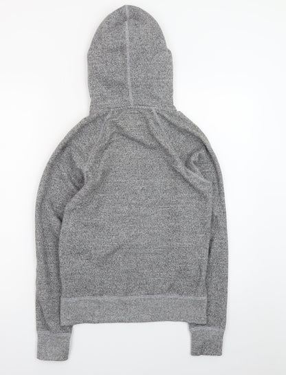 Roots Women's Grey Pullover Hoodie XXS Cotton Blend Logo Design