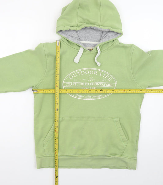 Regatta Great Outdoors Women's Green Pullover Hoodie UK 12