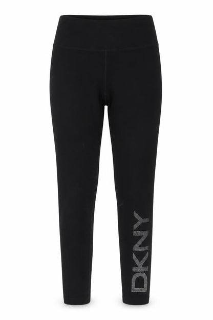 DKNY Women’s Black XS Ankle Length Logo Sport Leggings