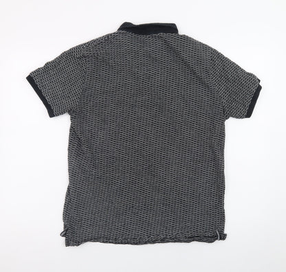Kensington Eastside Men's Black Short Sleeve Polo Shirt Size L
