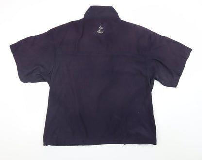ProQuip Men's Navy Short Sleeve 1/4 Zip Windshield Golf Sweatshirt XL