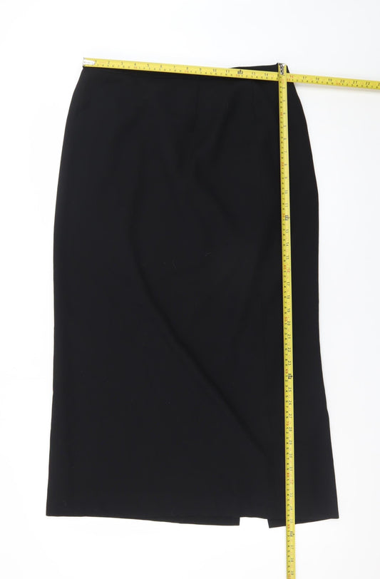 Debenhams Women Black Size 14 Pencil Skirt Formal Workwear