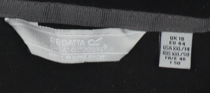 Regatta Great Outdoors Womens Black Fleece Full Zip Jacket UK 18