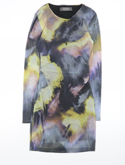 Primark Women’s Multicoloured XS Bodycon Mesh Tie Dye Dress
