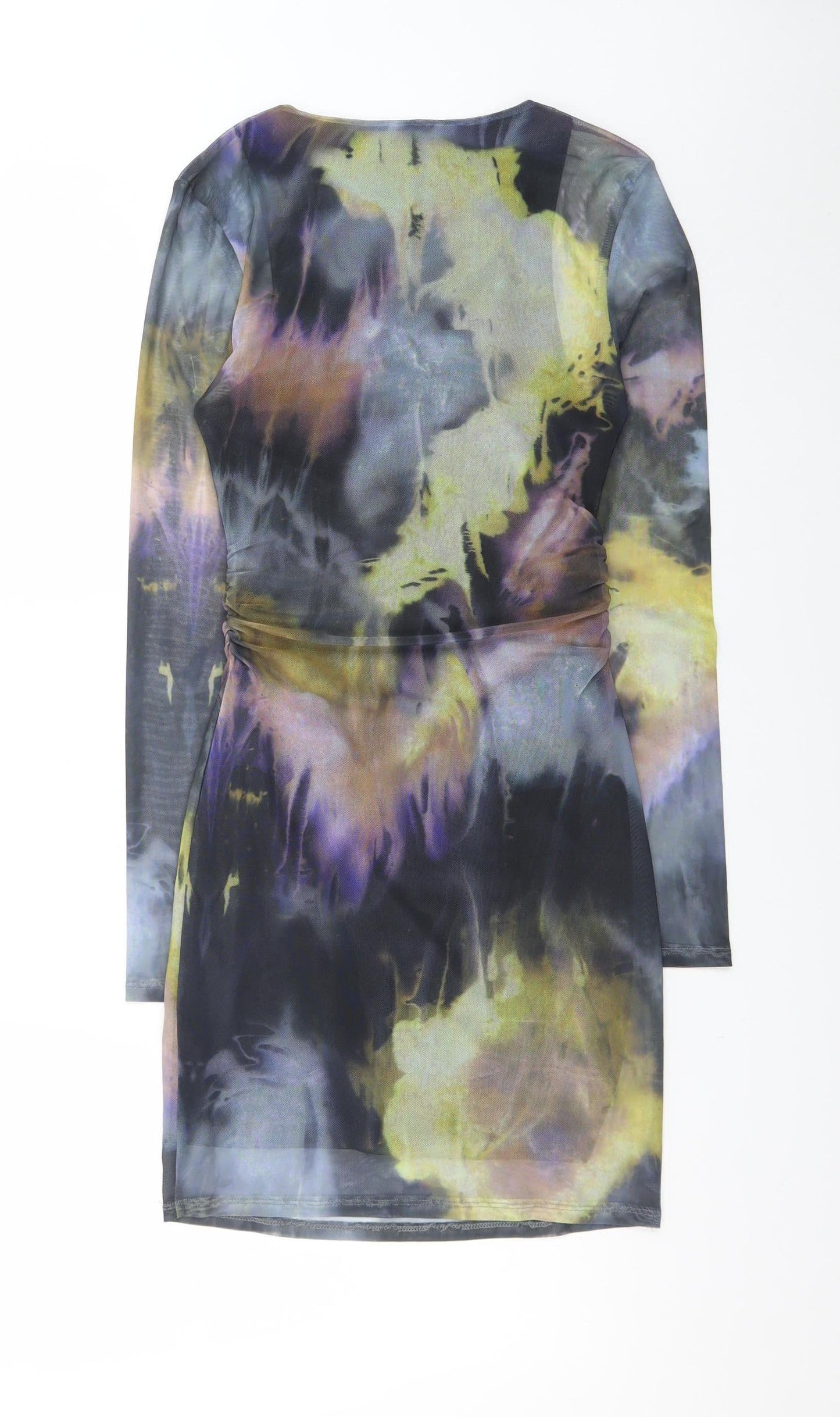 Primark Women’s Multicoloured XS Bodycon Mesh Tie Dye Dress