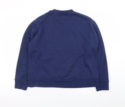 Disney Women Navy Blue Eeyore Sweatshirt Size S 10/12 Crew Neck