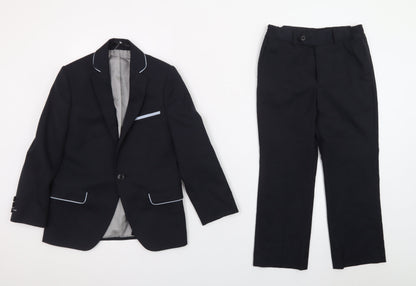1880 Club Boys Black 7-8 Years Formal Two Piece Trouser Suit