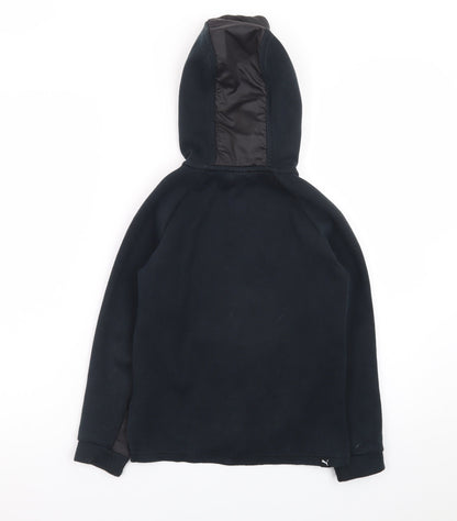 Puma Boys Black Full Zip Fleece Hoodie 7-8 Years