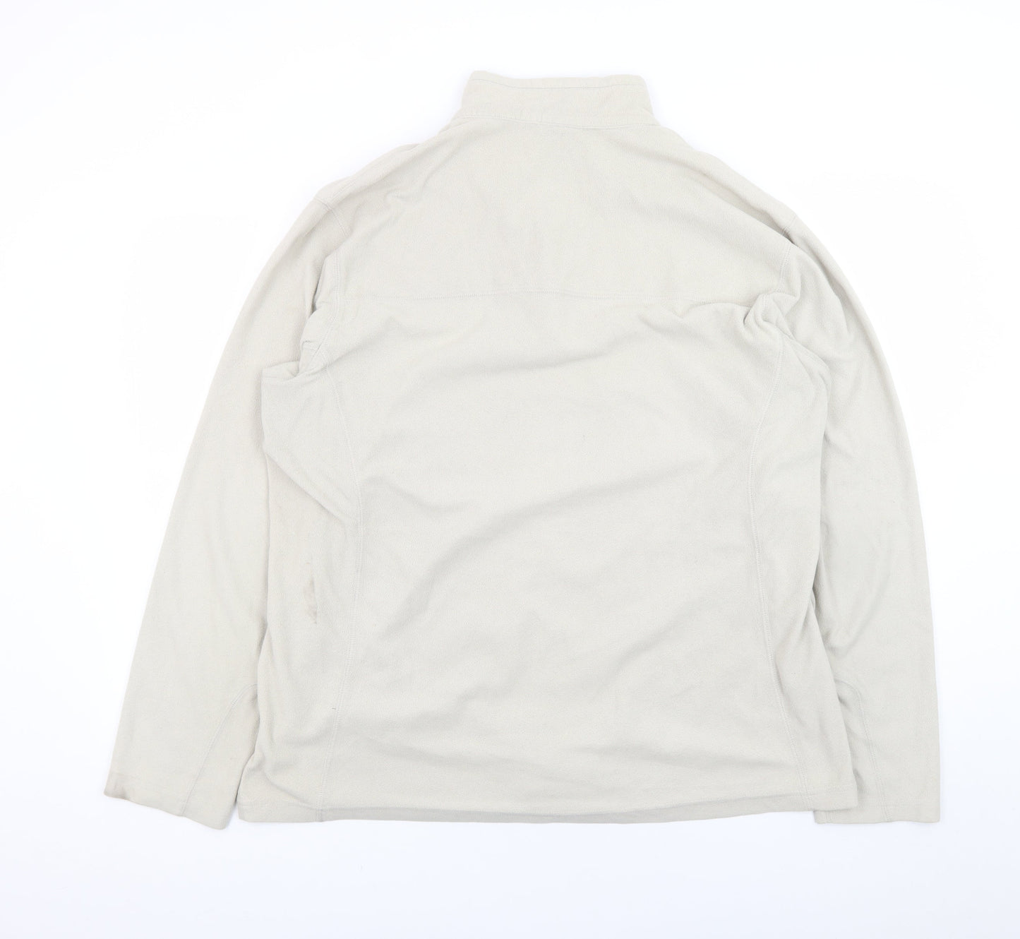 Columbia Men's Beige Fleece 1/4 Zip Pullover Sweatshirt XL