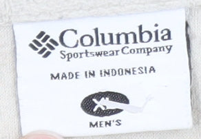 Columbia Men's Beige Fleece 1/4 Zip Pullover Sweatshirt XL