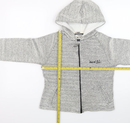 Weird Fish Womens Grey Full Zip Hoodie Medium Cotton Blend