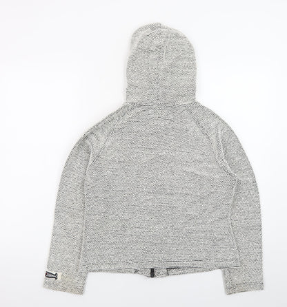 Weird Fish Womens Grey Full Zip Hoodie Medium Cotton Blend