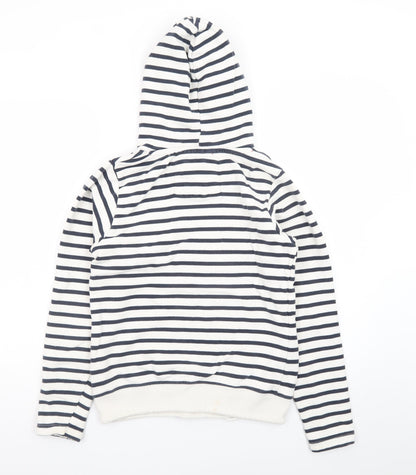Lansdown Womens Navy & White Striped Hoodie Size 12 Cotton Blend