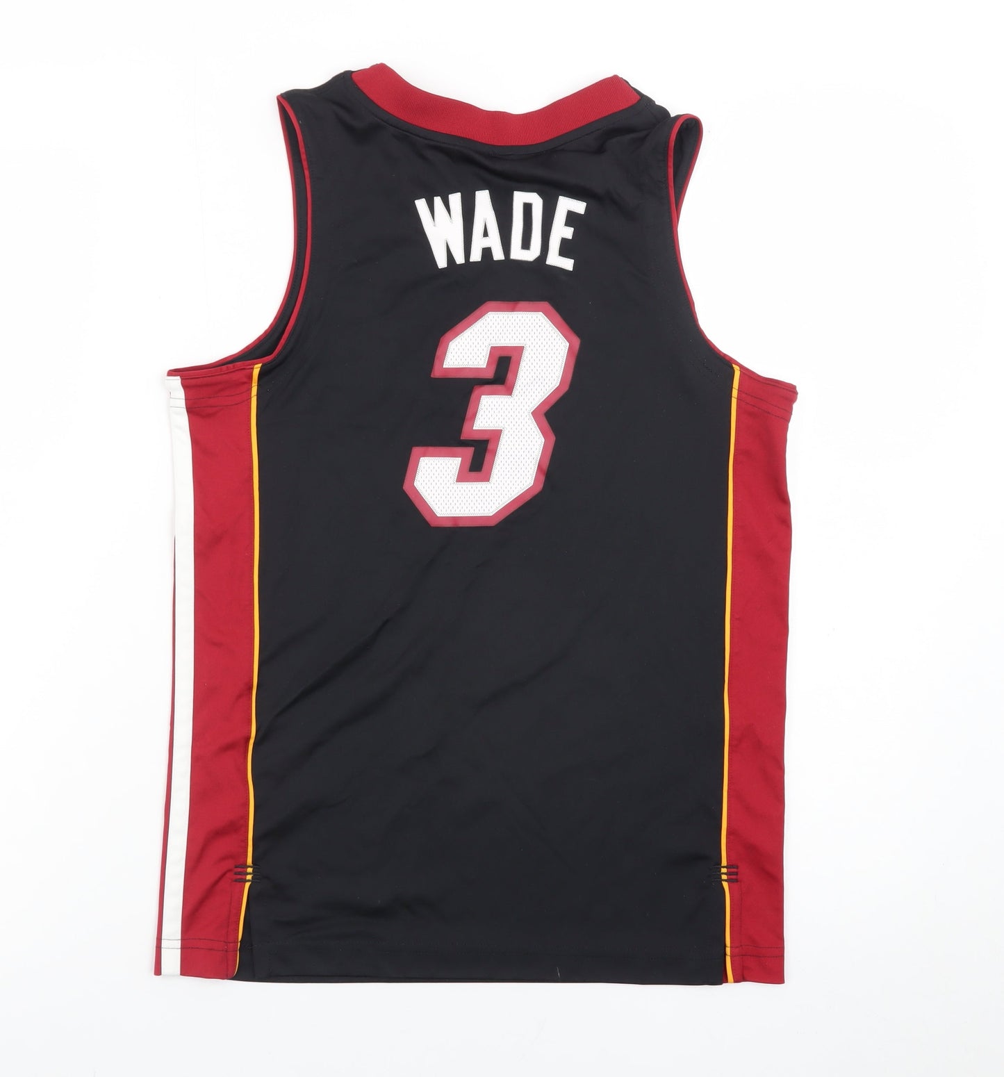 Adidas Boys Black Miami Heat Basketball Jersey Tank Top 11-12 Years