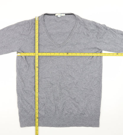 Boden Women Grey 100% Cashmere V-Neck Jumper UK 14