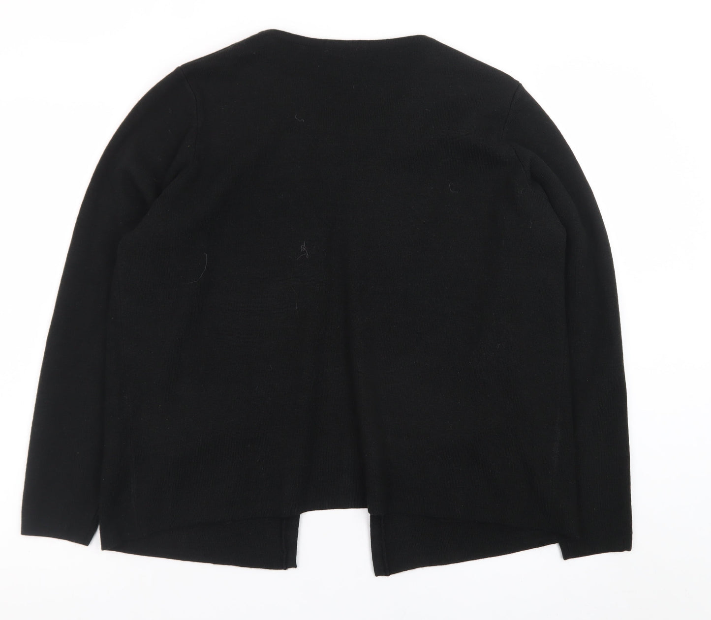 Marks and Spencer Women Black Size 18 Cardigan with Beaded Trim