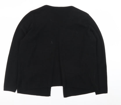 Marks and Spencer Women Black Size 18 Cardigan with Beaded Trim