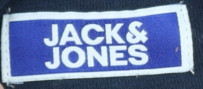 Jack & Jones Boys Navy Blue Pullover Hoodie 16 Years Cotton Blend Casual
