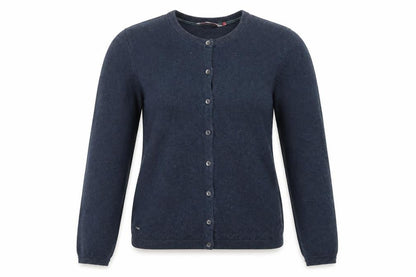 Brakeburn Womens Blue Crew Neck Button Cardigan Size M