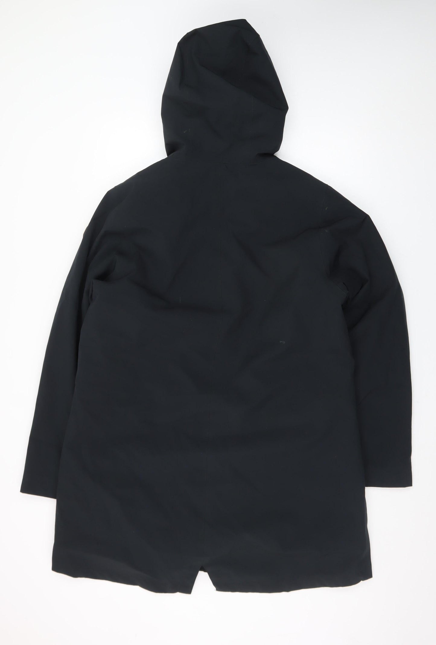 Trespass Womens Black Waterproof Long Hooded Rain Coat XL