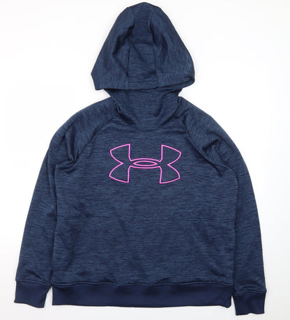Under Armour Women's Blue XL Pullover Hoodie ColdGear Sweatshirt