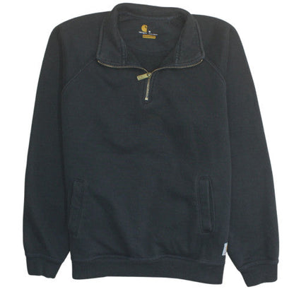 Carhartt Men's Black Medium Pullover 1/4 Zip Relaxed Fit Sweatshirt