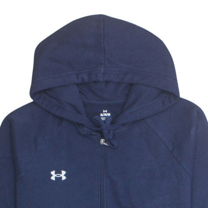Under Armour Mens Blue XL Full Zip Hoodie Sweatshirt