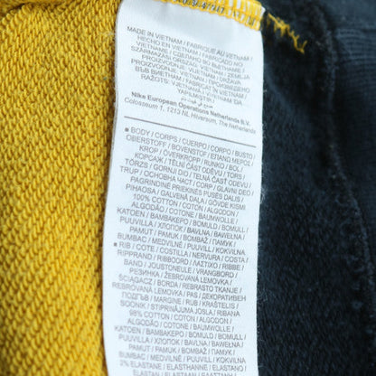 Nike SB Mens Yellow Black Striped Crew Neck Sweatshirt L