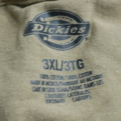 Dickies Men's Beige 3XL Short Sleeve Crew Neck Cotton T-Shirt