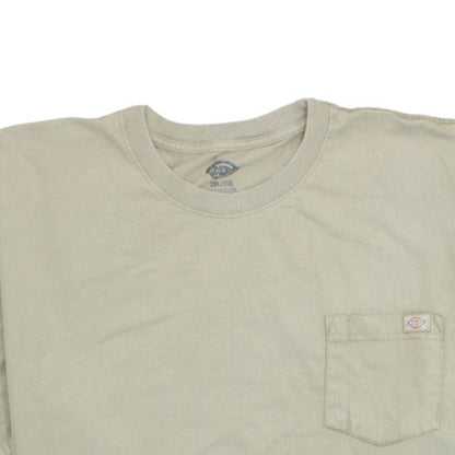 Dickies Men's Beige 3XL Short Sleeve Crew Neck Cotton T-Shirt