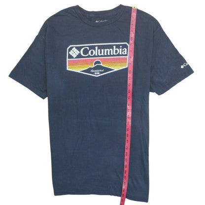 Columbia Men's Navy Blue Graphic Short Sleeve Cotton T-Shirt XL