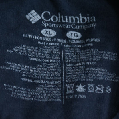 Columbia Men's Navy Blue Graphic Short Sleeve Cotton T-Shirt XL