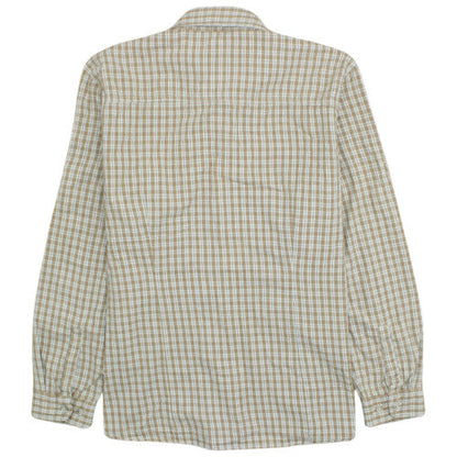 Fjällräven Men's Beige Check Long Sleeve Cotton Button-Up Shirt XL