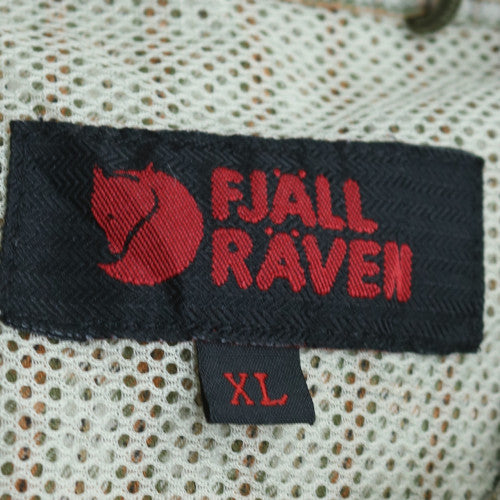 Fjällräven Men's Beige Check Long Sleeve Cotton Button-Up Shirt XL