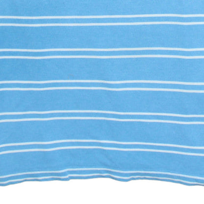 Tommy Hilfiger Men's Blue Striped Cotton Polo Shirt XL