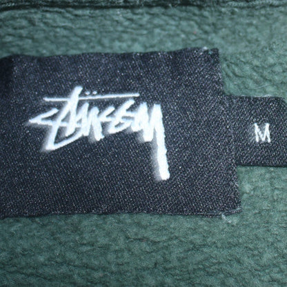 Stussy Men's Green Crew Neck Pullover Sweatshirt M