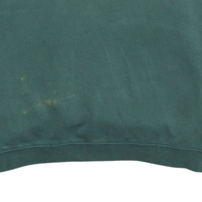 Stussy Men's Green Crew Neck Pullover Sweatshirt M