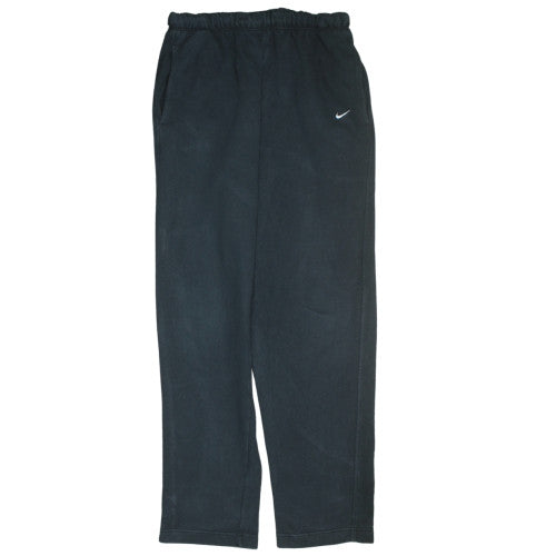 Nike Men Black L Fleece Sweatpants Elastic Waist Joggers