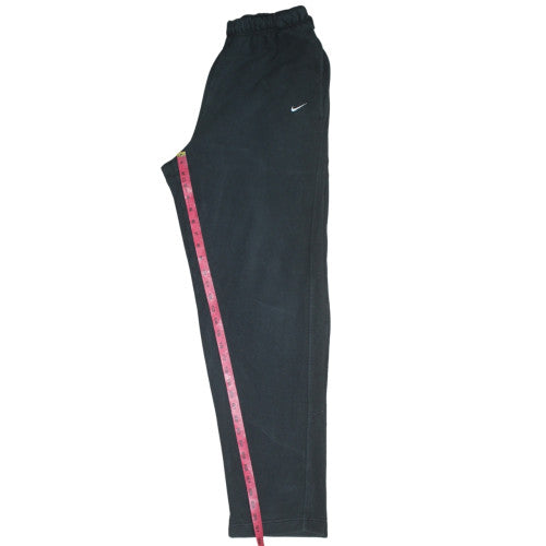Nike Men Black L Fleece Sweatpants Elastic Waist Joggers